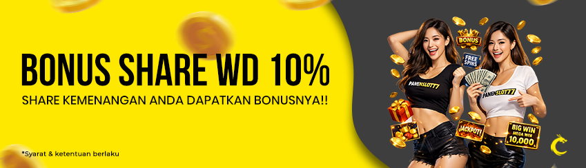BONUS SHARE WD 10% SETIAP HARI