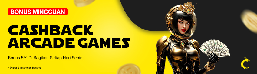 BONUS CASHBACK ARCADE UP 5%