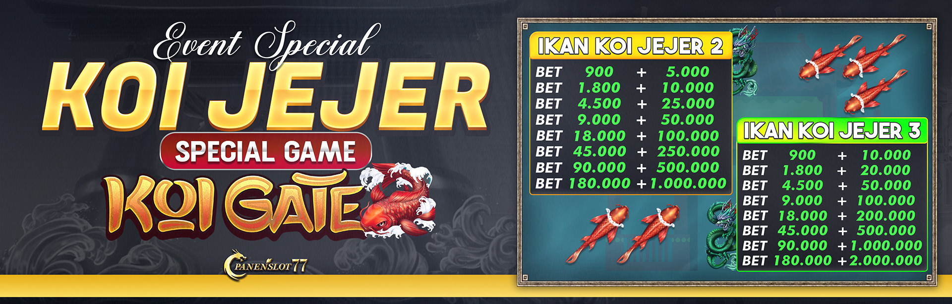 EXTRA BONUS KOI GATE JUTAAN RUPIAH